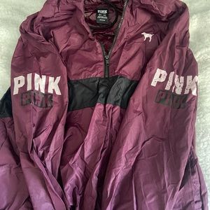 Pink Rain Coat/Wind Breaker(will wash clothes to get them fresh & wrinkles out)!